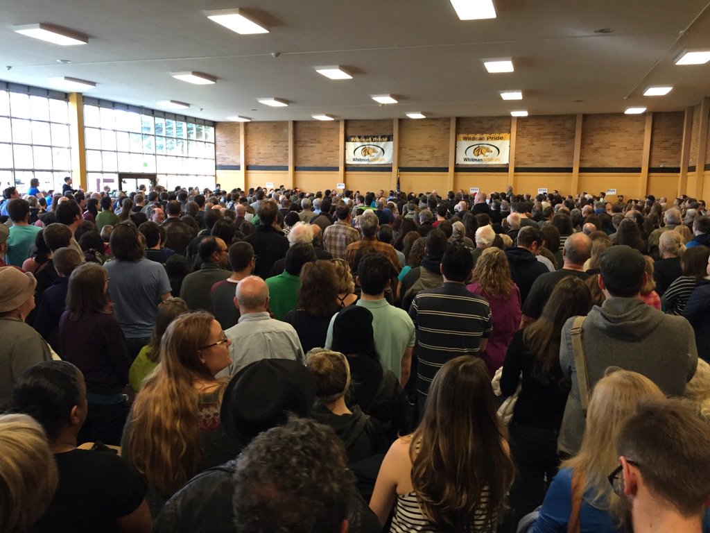 Packed beyond capacity at Whitman Middle School